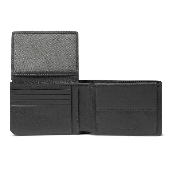 Piquadro Portuom Portemonnee RFID-bescherming Leer 13 cm