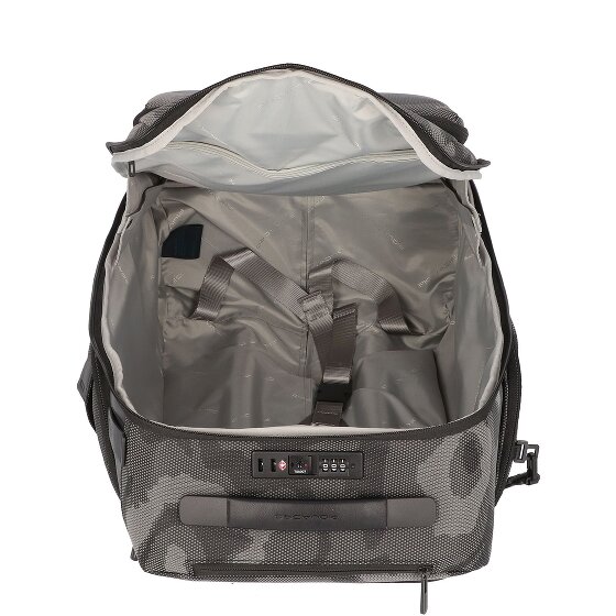 Piquadro Brief 2-Wiel Rugzak Trolley 53 cm Laptopcompartiment