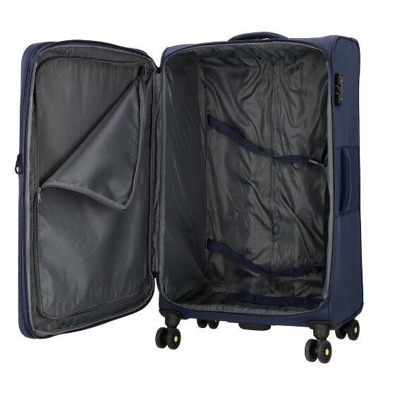 d&n Travel Line 9704 4 wielen Trolley L 78 cm met uitbreidingsplooi