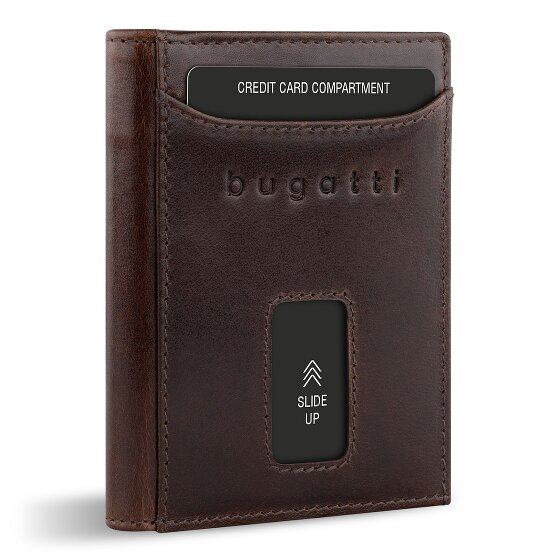 bugatti Secure Slim Portemonnee RFID-bescherming Leer 8 cm