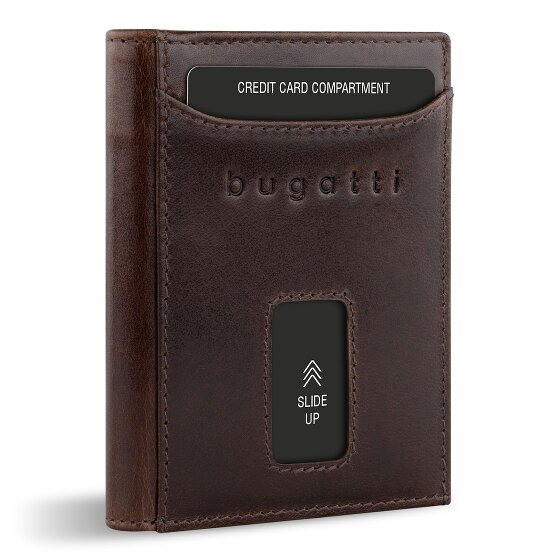 bugatti Secure Slim Portemonnee RFID-bescherming Leer 8 cm