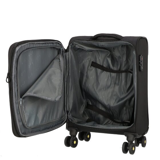 d&n Travel Line 9704 4 wielen Cabinewagen S 55 cm met uitbreidingsplooi