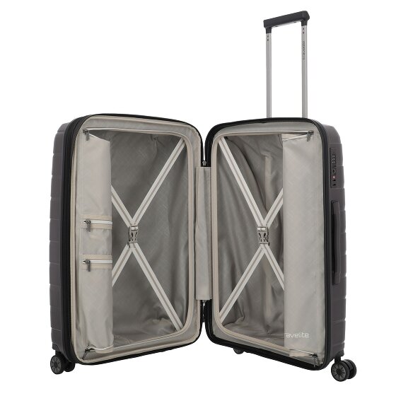 Travelite Air Base 4 wielen Trolley M 67 cm met uitbreidingsplooi