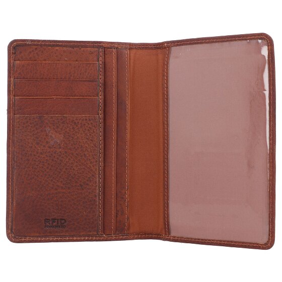 Burkely Antiek Avery Paspoortetui RFID Leer 10 cm