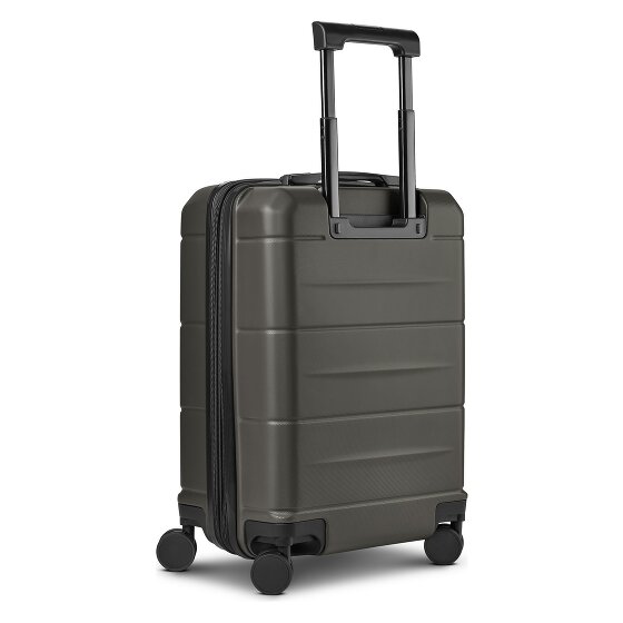 Police London 4 wielen Cabinewagen 55 cm Laptopvak met uitbreidingsplooi