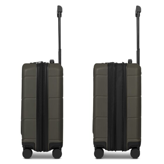 Police London 4 wielen Cabinewagen 55 cm Laptop compartiment met uitbreidingsplooi