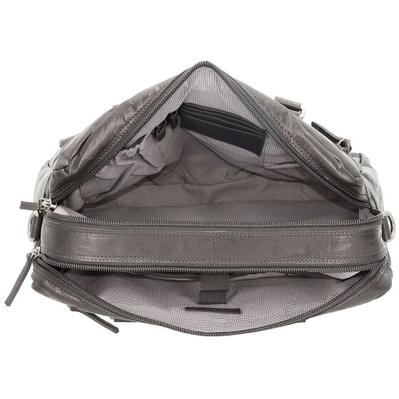 Spikes & Sparrow Aktetas leer 41 cm laptop compartiment