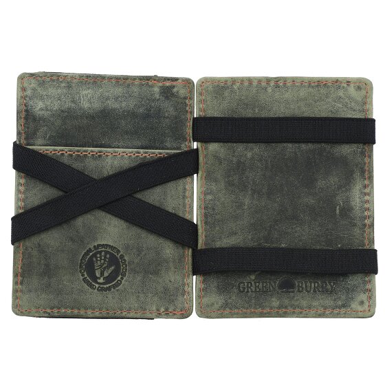 Greenburry Vintage Magische Portemonnee RFID Leer 10 cm