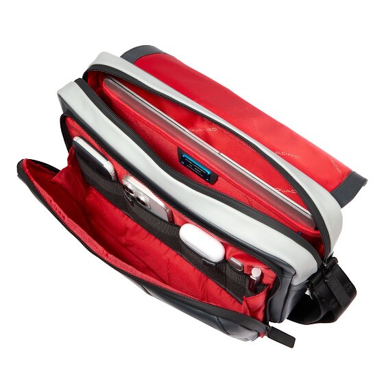Piquadro Urban Boodschapper RFID-bescherming Leer 35 cm Laptop compartiment