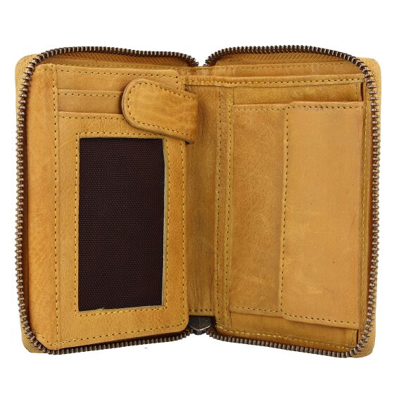 Greenburry Vintage Gewassen Leren Portemonnee 10 cm