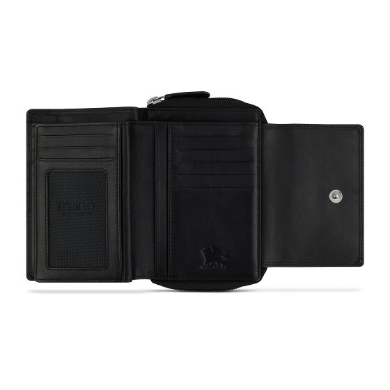 mano Don Andrea Portemonnee RFID-bescherming Leer 14 cm