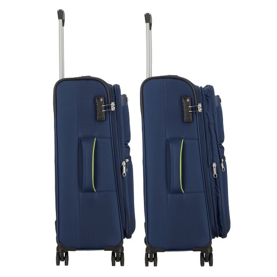 d&n Travel Line 6704 4 wielen Kofferset 3-delig