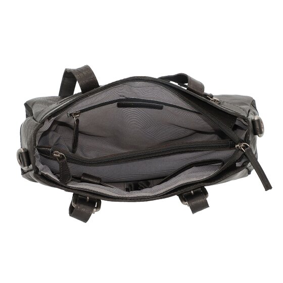 Spikes & Sparrow Schoudertas leer 34 cm