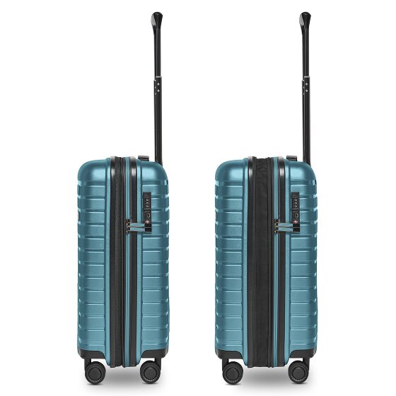 Pactastic Collection 04 THE CABIN + 4 wielen Cabinewagen S 55 cm met uitbreidingsplooi