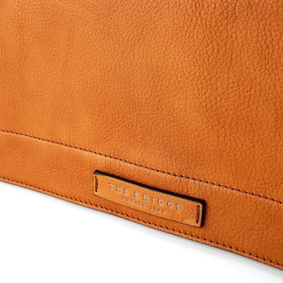 The Bridge Leone Aktetas Messenger Leer 35 cm Laptop compartiment