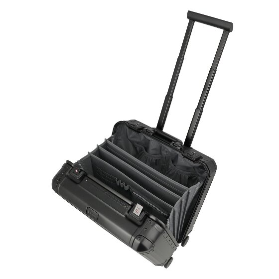 Travelite Next 4-wielige zakelijke trolley van Aluminium, 43 cm