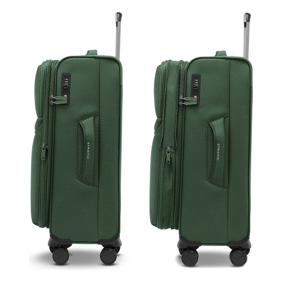 Stratic Stratic Lite 4 wielen Trolley M 65 cm met uitbreidingsplooi