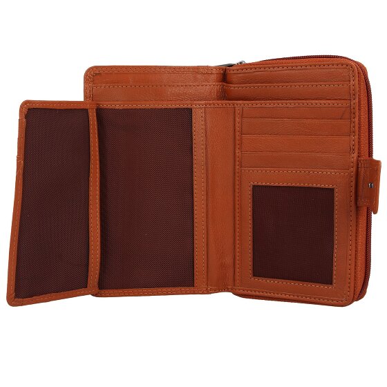 mano Donna Giulia Leren Portemonnee 10,5 cm