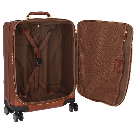 The Bridge Viaggio 4-wielige leren trolley 53 cm