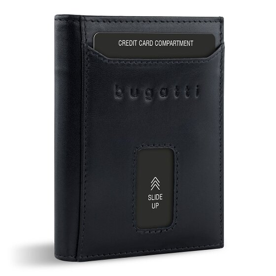 bugatti Secure Slim Portemonnee RFID-bescherming Leer 8 cm