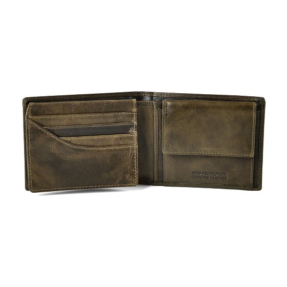Greenburry Newport Portemonnee RFID-bescherming Leder 12 cm