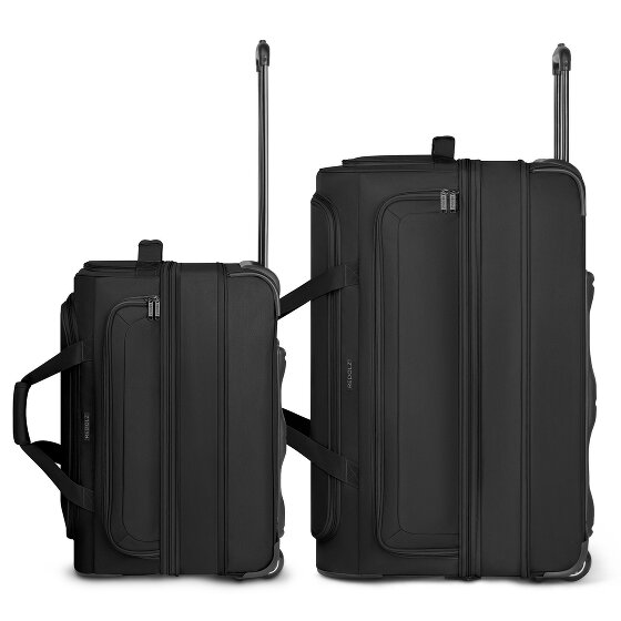 Redolz Duffle Essentials 2-wiel reistassenset 2 st. M+L met rekbare vouw