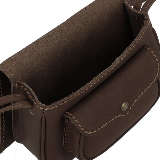 Mika Bonny schoudertas leer 23 cm