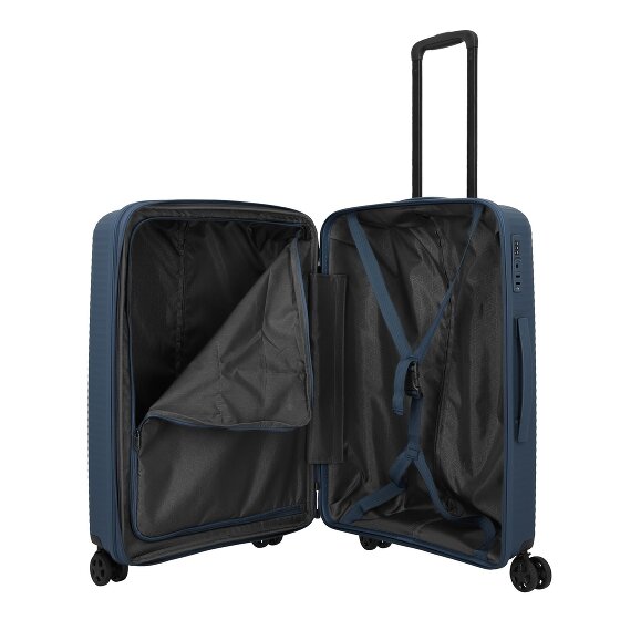Travelite Air Stripe 4 wielen Kofferset 3-delig met uitbreidingsplooi