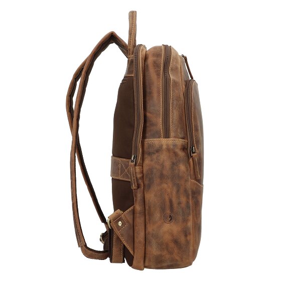 Greenburry Vintage Dagrugzak Leer 43 cm Laptop compartiment