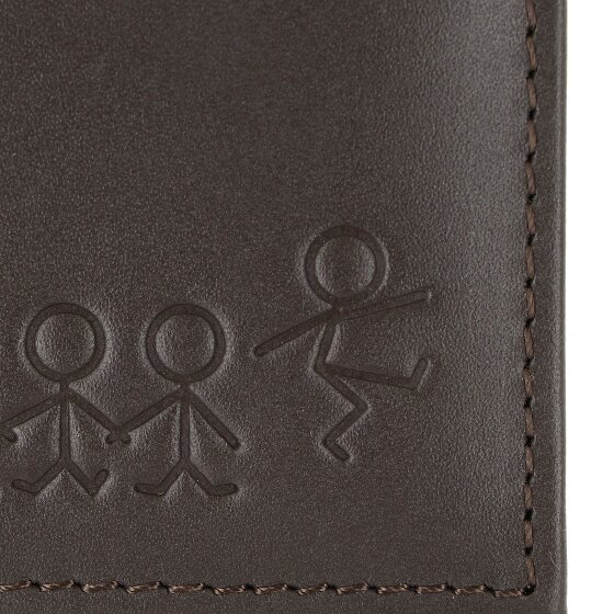 oxmox Leather Portemonnee RFID-bescherming Leder 11 cm