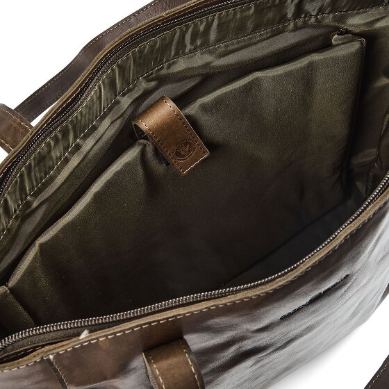 Greenburry Newport Schoudertas Leder 33 cm Laptopvak