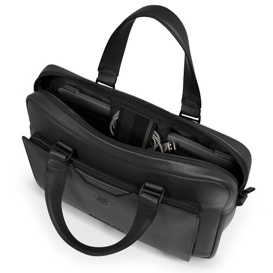 Piquadro Ael Koffer Leer 37 cm Laptop compartiment