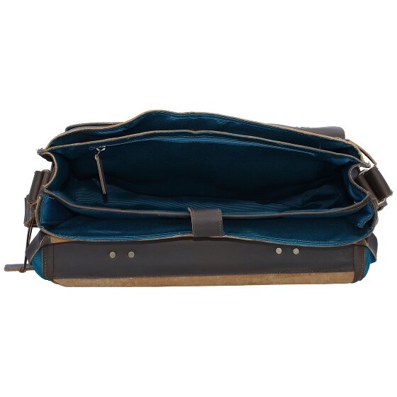aunts & uncles Hunter Jack Messenger Leer 45 cm Laptopcompartiment