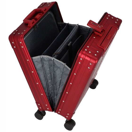 Aleon Business-Cabinewagen met 4 wielen, Aluminium, 55 cm