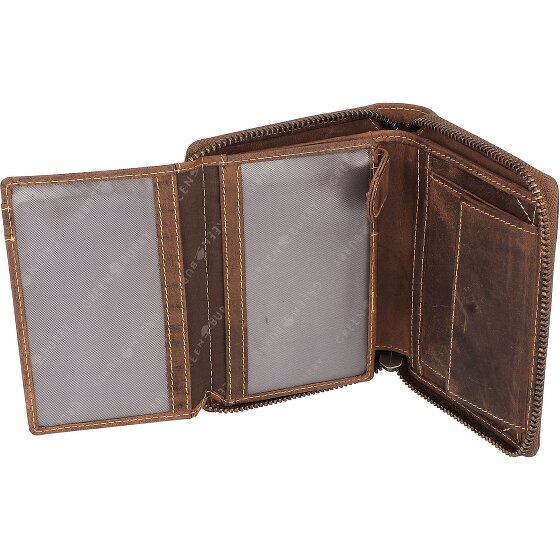 Greenburry Vintage Dierenriem Portemonnee Leer 10 cm