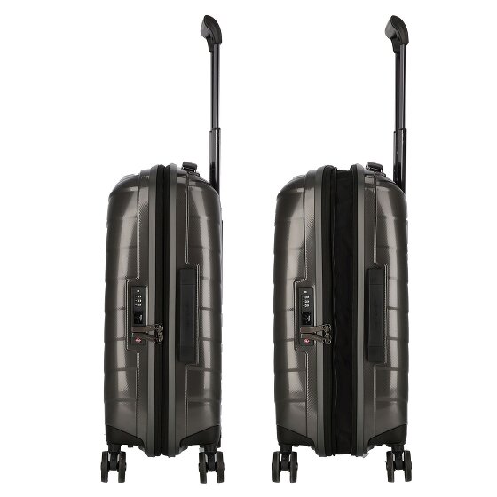 Samsonite Attrix 4 wielen Cabinewagen 55 cm met uitbreidingsplooi