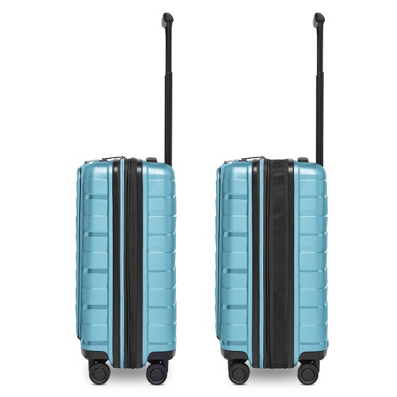 Bergpfeil Travel 4 wielen Cabinewagen 55 cm Laptopvak met uitbreidingsplooi
