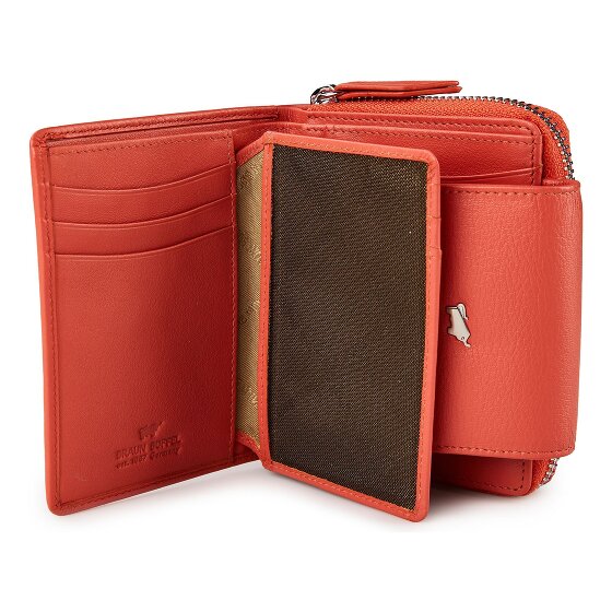 Braun Büffel Joy Portemonnee RFID-bescherming Leer 12 cm
