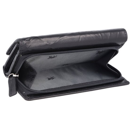 mano Donna Aurona Portemonnee RFID Leer 14,5 cm