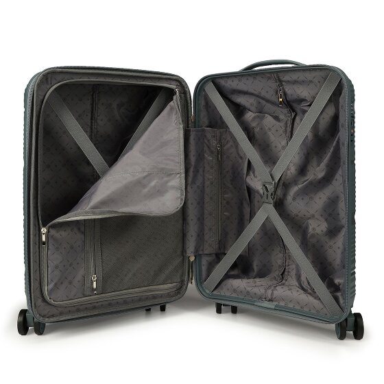 Gladiator 0800 4 wielen Trolley 55 cm met uitbreidingsplooi