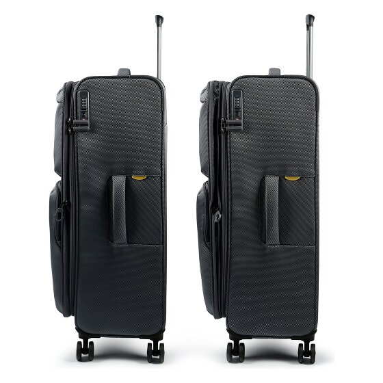 Mandarina Duck Zephyr 4 wielen Trolley L 78 cm met uitbreidingsplooi