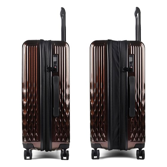 Pack Easy Flow 4 wielen Trolley M 66 cm met uitbreidingsplooi