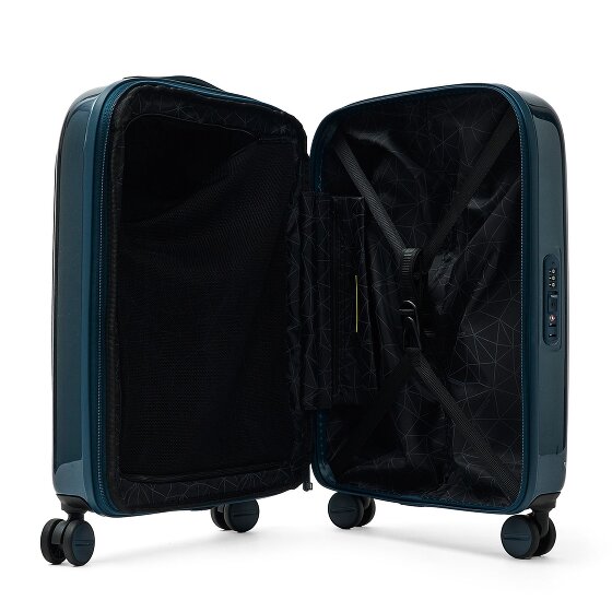 Mandarina Duck Logoduck + Metal 4 wielen Trolley S 55 cm met uitbreidingsplooi