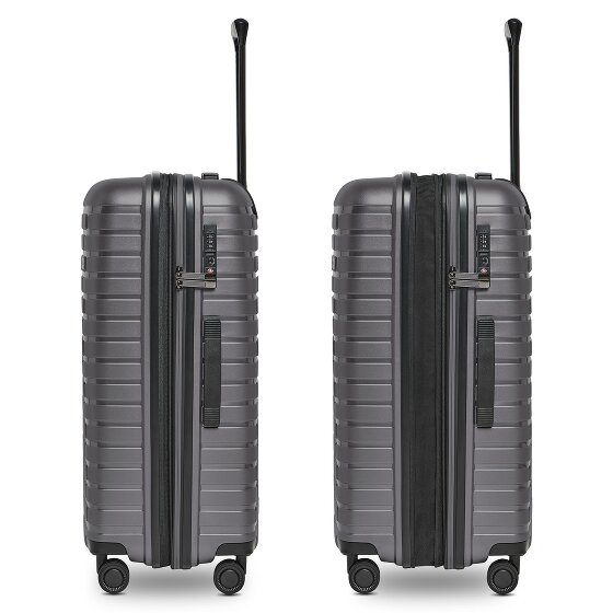 Pactastic Collection 04 THE MEDIUM + 4 wielen Trolley M 66 cm met uitbreidingsplooi