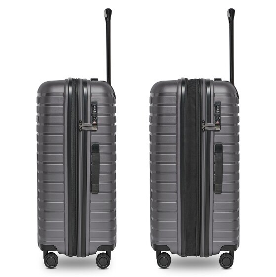 Pactastic Collection 04 THE MEDIUM + 4 wielen Trolley M 66 cm met uitbreidingsplooi