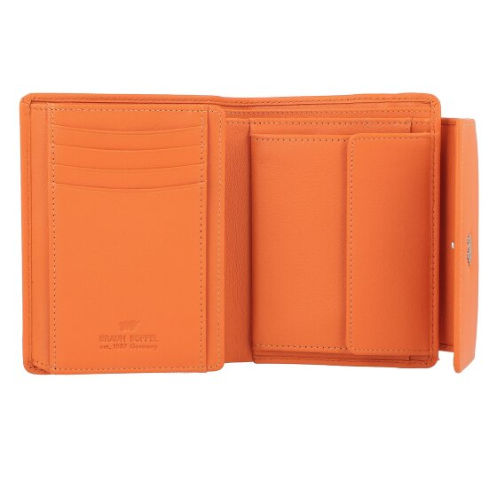 Braun Büffel Joy Portemonnee RFID-bescherming Leer 12 cm
