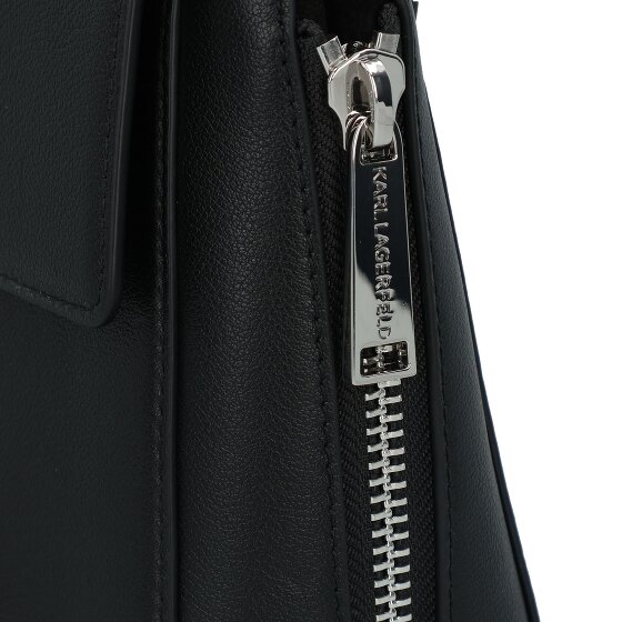 Karl Lagerfeld Behind the Seams Handtas Leer 24 cm met uitbreidingsplooi
