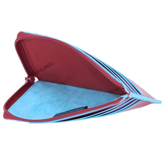 Piquadro Blauw Vierkant Creditcardetui RFID Leer 12 cm