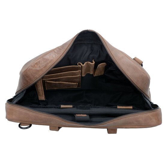 Plevier Zuivere Schoudertas Leer 43 cm Laptopcompartiment