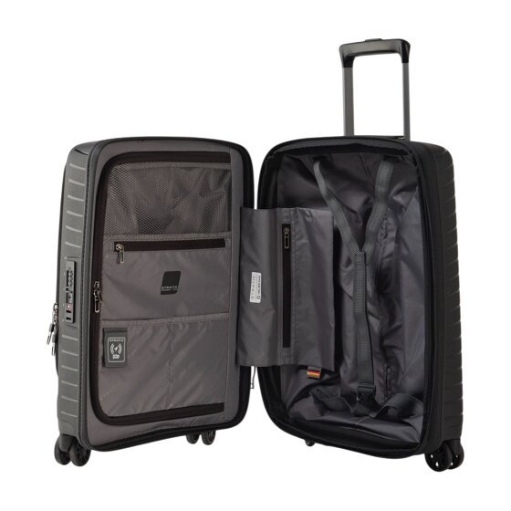Stratic Novium 4 wielen Cabinewagen S 55 cm Laptop compartiment met uitbreidingsplooi